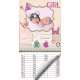 CALENDARIO MEMO BABY GIRL