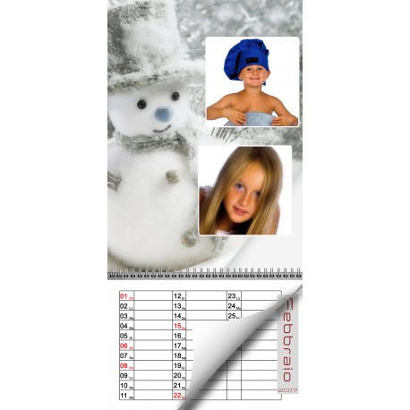 CALENDARIO MEMO PUPAZZO DI NEVE 2